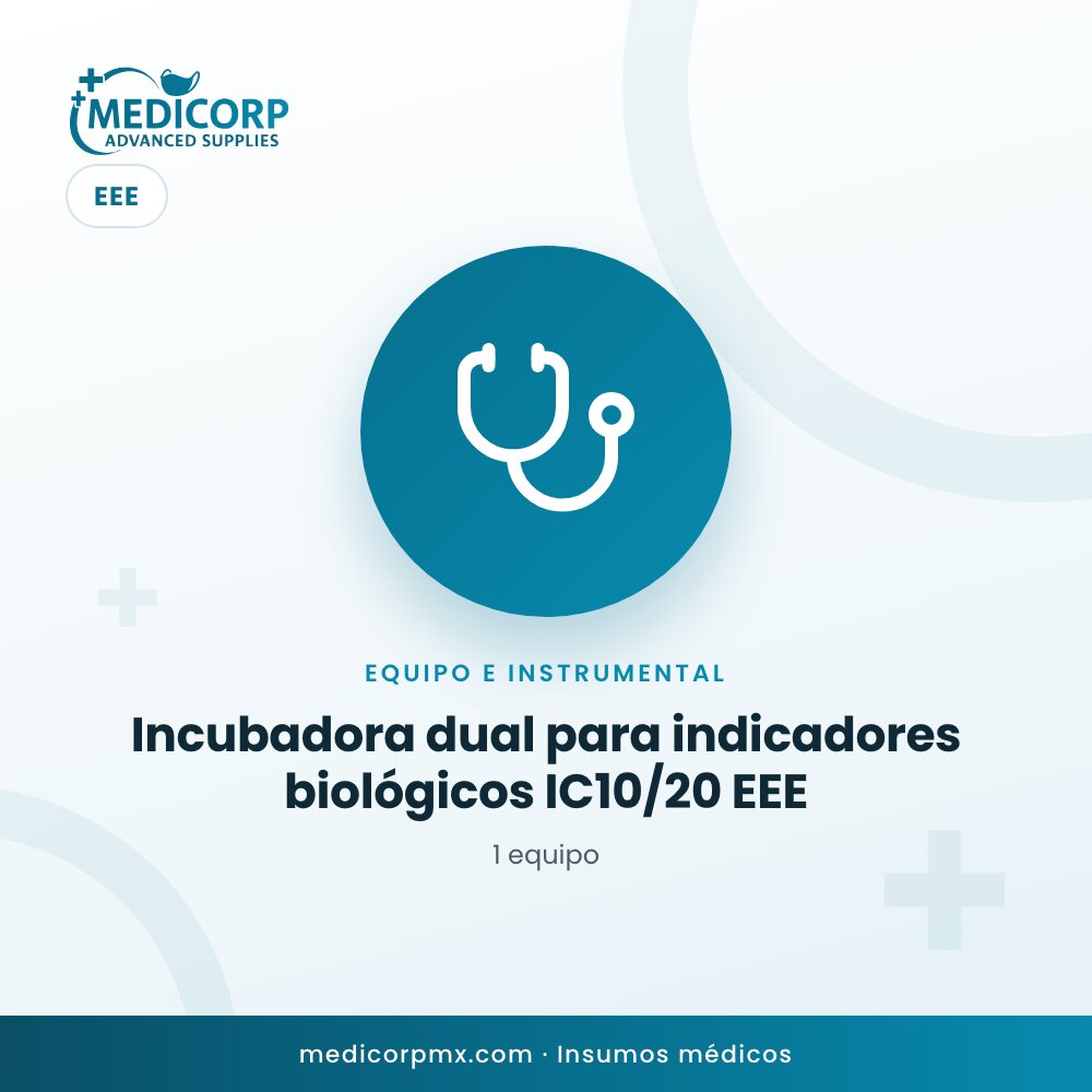 Incubadora dual para indicadores biológicos IC10/20 EEE — MediCorp