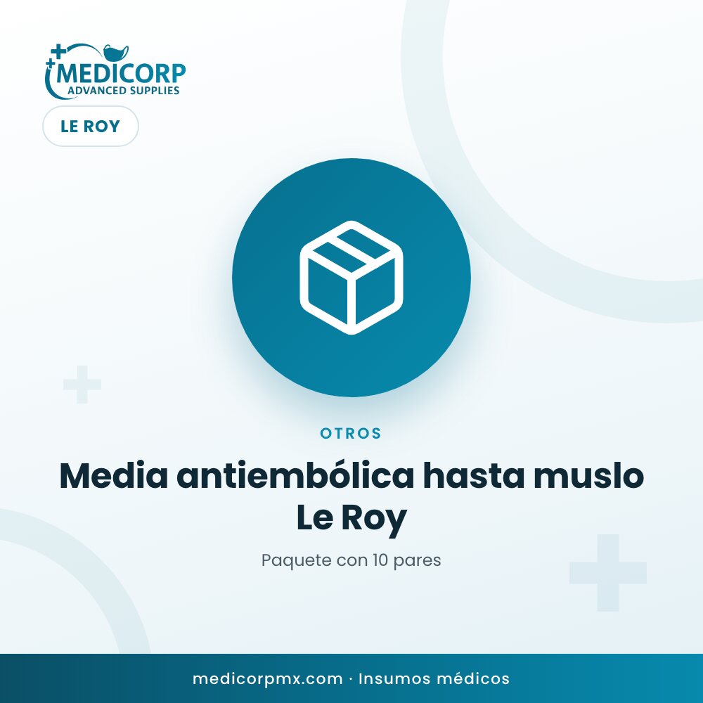 Media antiembólica hasta muslo Le Roy — MediCorp